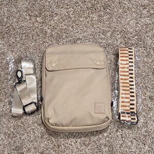 IHKWIP XL Everyday Essentials Crossbody with 2 Straps Sand